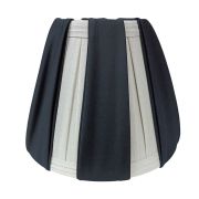 Linen Lamp Shade- Black & Cream