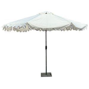 Market Umbrella - White & Black 11ft Diameter