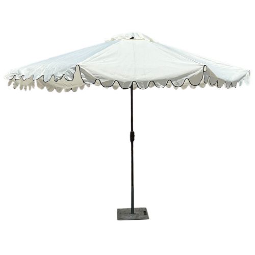 Market Umbrella – White & Black 11ft Diameter