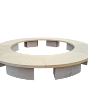 Raw Wood Round Table 20ft