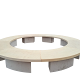 20ft Raw Wood Round Table
