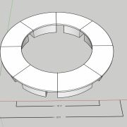 Raw Wood Round Table 20ft