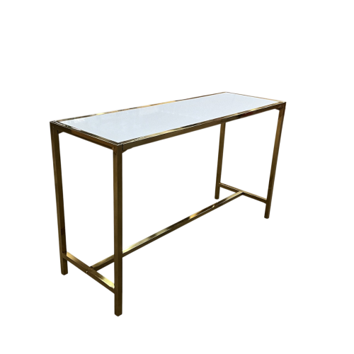 Brooklyn Communal Table Gold w/White Top