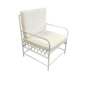 Clove White Arm chair