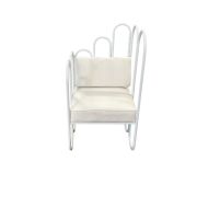 Clove White Arm Chair Right Side