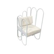 Clove White Arm Chair Right Side