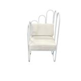 Clove White Arm Chair Right Side