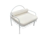 Clove White Round Back Chair